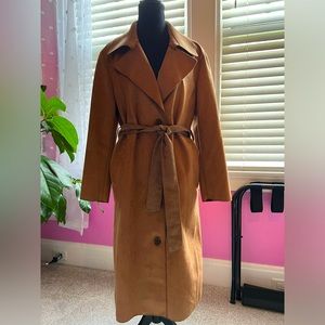 Banana Republic Brown Suede Overcoat! Gorgeous suede!